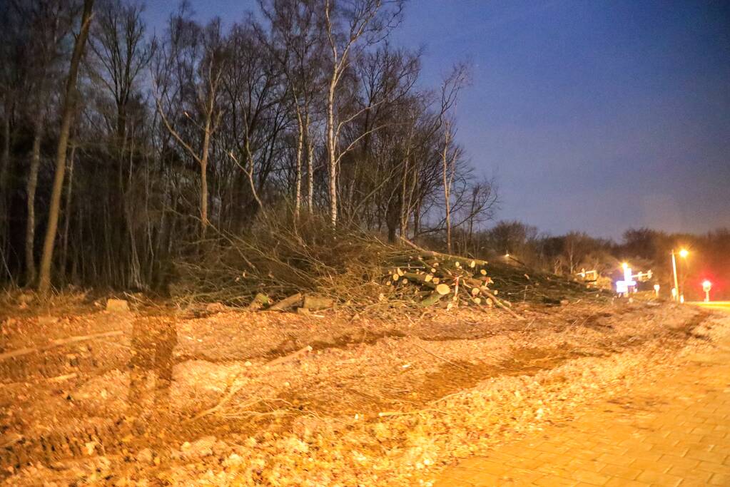 Wederom beveiliging van machines bomenkap Westelijke Ontsluiting (Amersfoort)