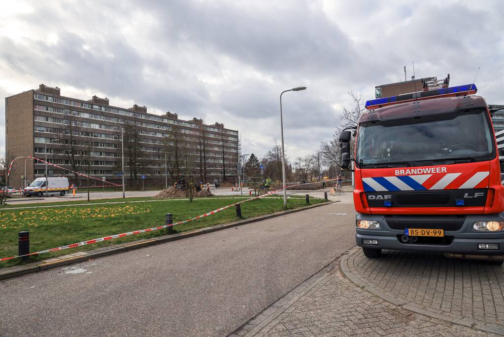 Hoofdgasleiding geraakt bij werkzaamheden (Amersfoort)