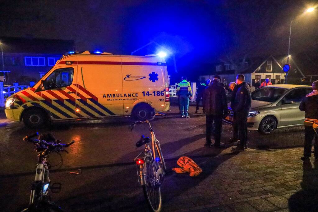 Fietser gewond bij aanrijding met auto