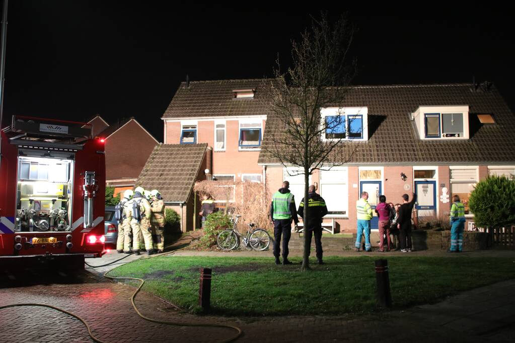 Grote schade na brand in keuken (Nijkerk)