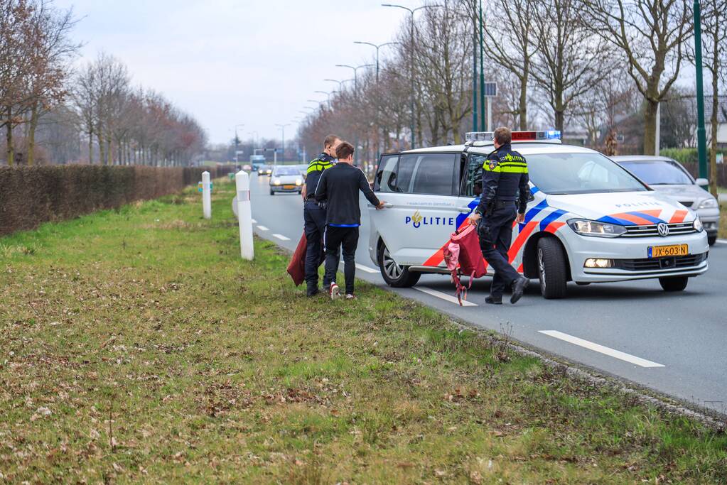 Veel schade bij kop-staartaanrijding, bestuurder aangehouden (Hoogland)