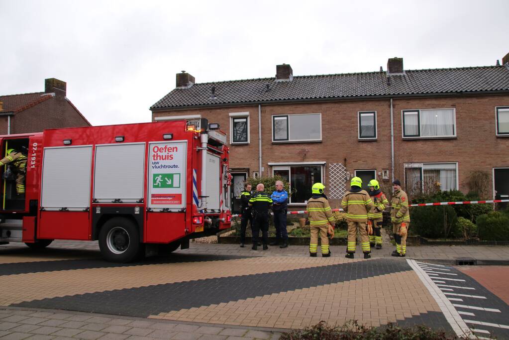 Gasleiding geraakt bij graafwerkzaamheden (Scherpenzeel)