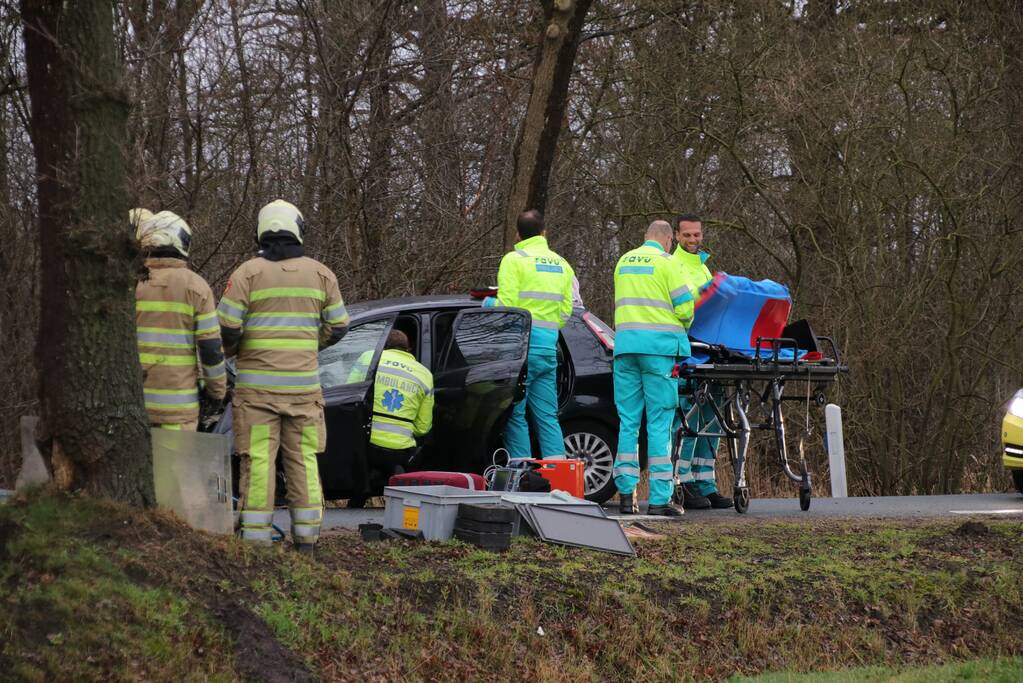 Persoon bekneld bij eenzijdig ongeval (Woudenberg)