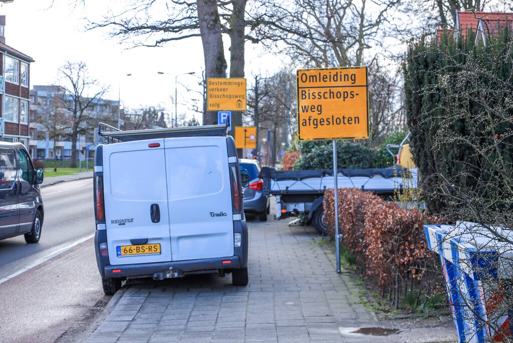 Bisschopsweg op de schop door werkzaamheden (Amersfoort)