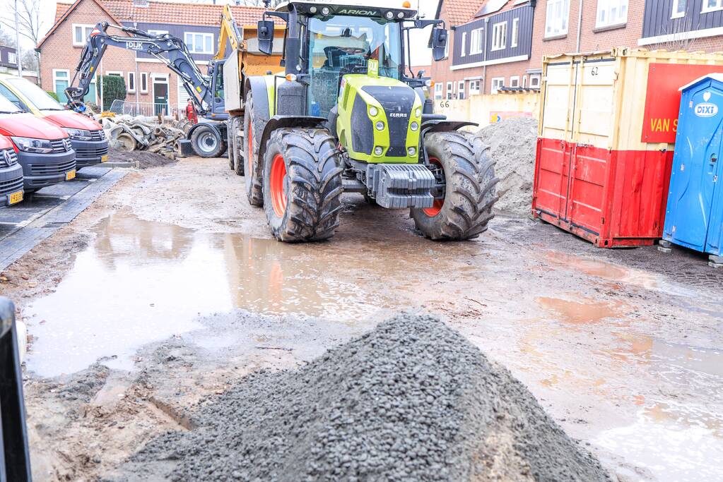 Hoofdwaterleiding geraakt bij graafwerkzaamheden (Amersfoort)