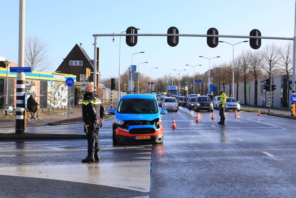 Motorrijder gewond na aanrijding met bestelbusje (Amersfoort)