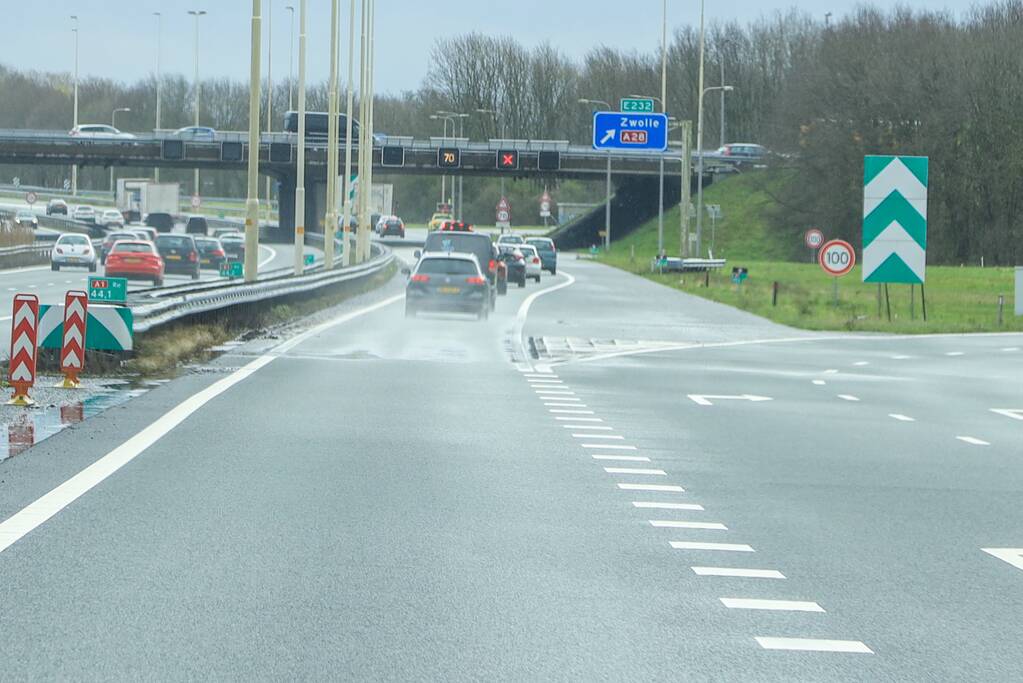 Auto uit de bocht gevlogen