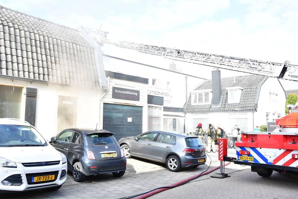 Veel rookontwikkeling bij brand Bodyconditioning