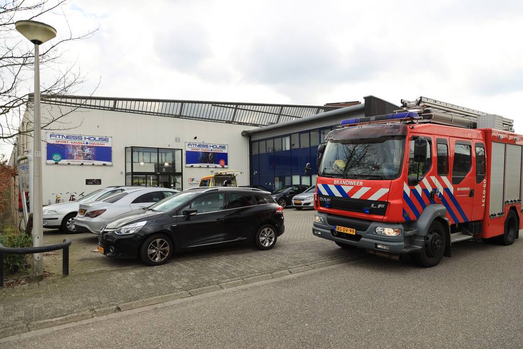 Persoon gewond in sportschool