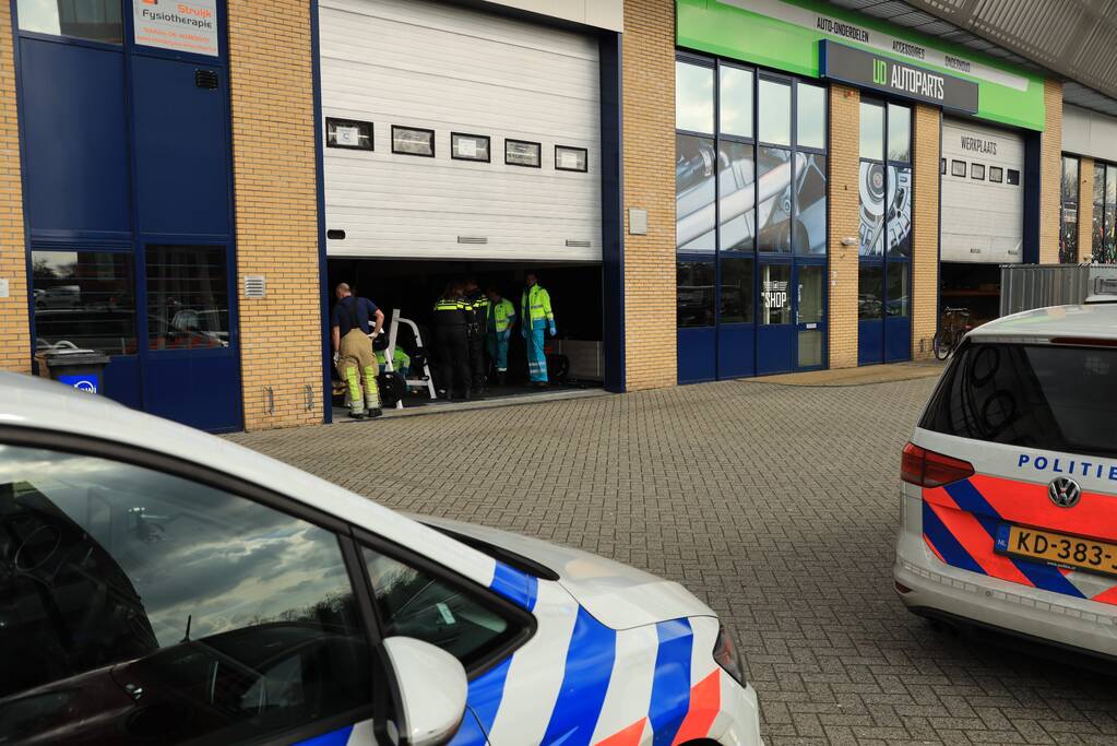 Persoon gewond in sportschool