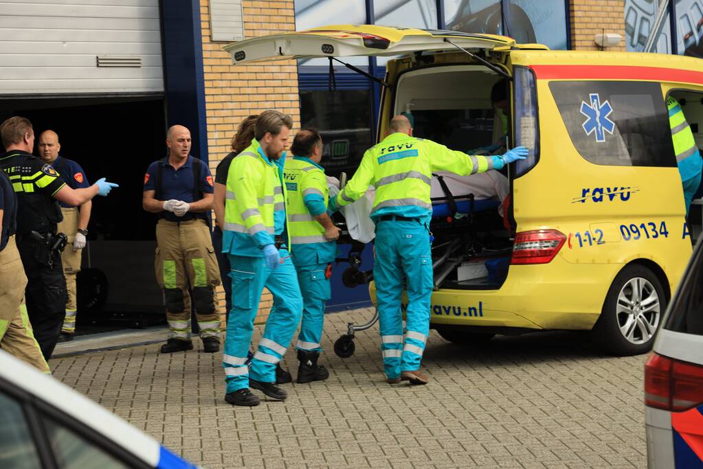 Persoon gewond in sportschool