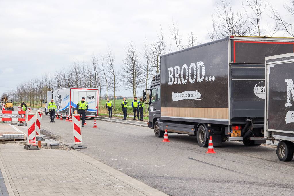 Verkeerscontrole combinatie-voertuigen