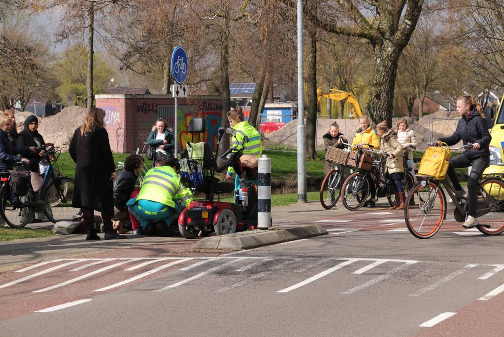 Scootmobielster ten val bij eenzijdig ongeval