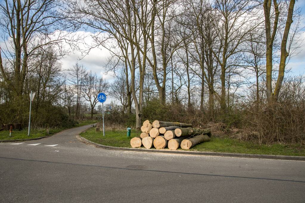 Fluorweg kaal gekapt