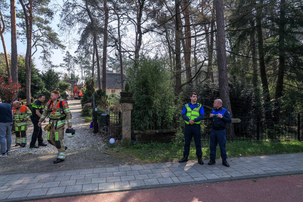 Brand op bovenverdieping villa