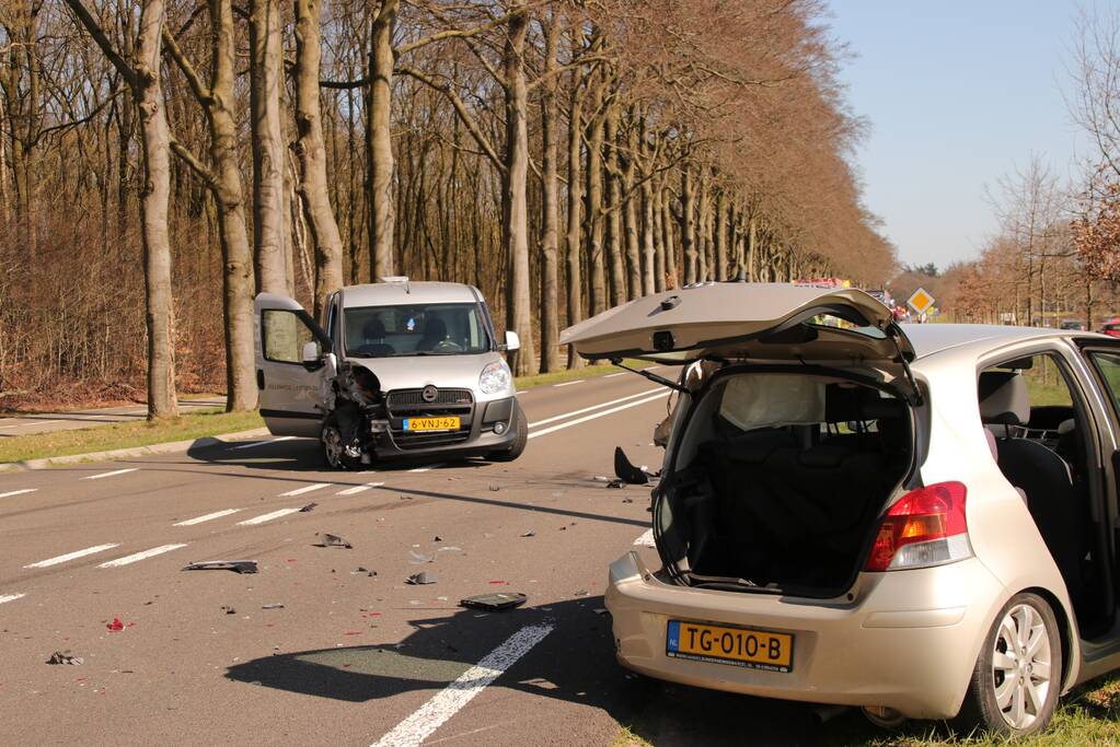 Gewonde bij frontale botsing