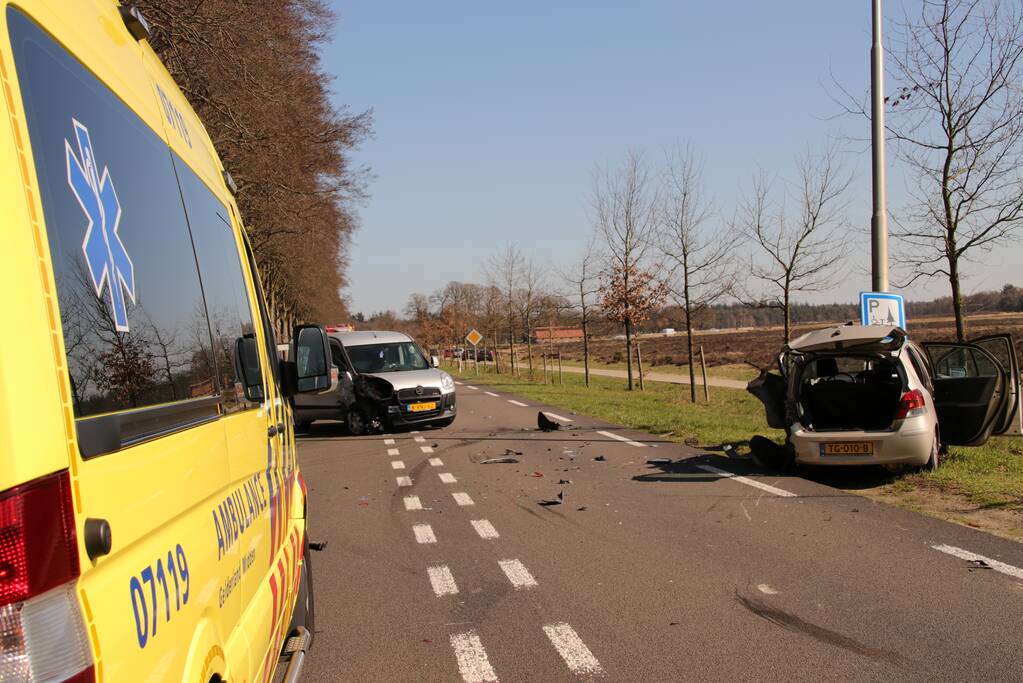 Gewonde bij frontale botsing