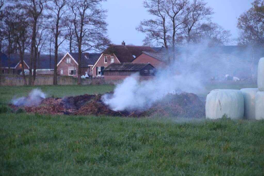 Broei veroorzaakt afvalbrand met veel rookontwikkeling