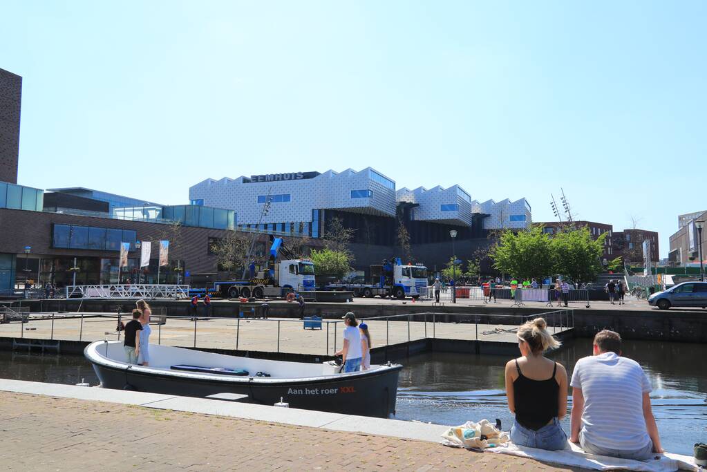 Podium Koningsdag 2019 in volle gang