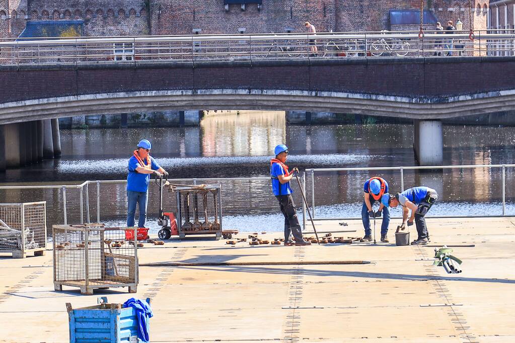 Podium Koningsdag 2019 in volle gang