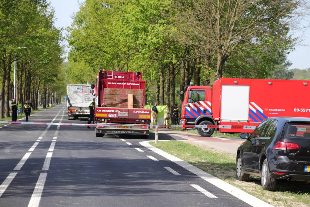 Fietser overleden na aanrijding met vrachtwagen