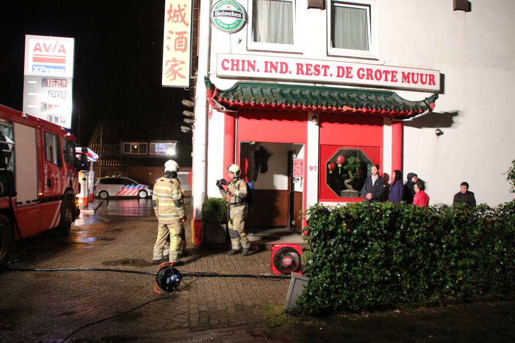 Korte felle brand in Chinees restaurant
