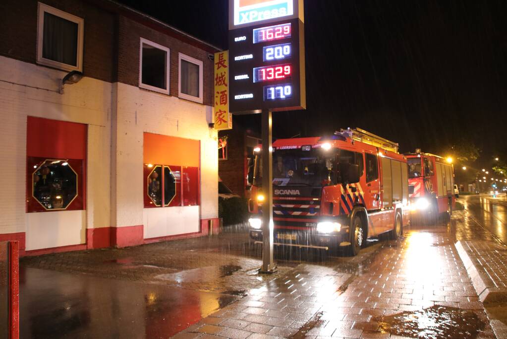 Korte felle brand in Chinees restaurant