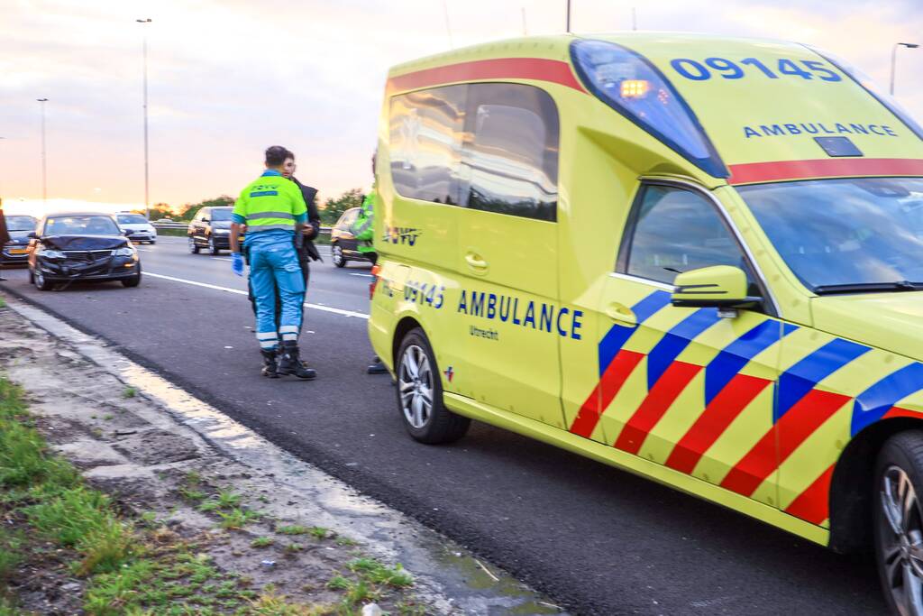 Auto crasht na aanrijding, A1