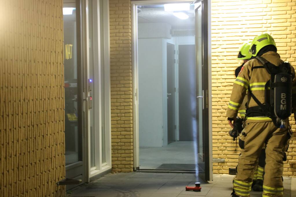 Veel rook bij brand in berging