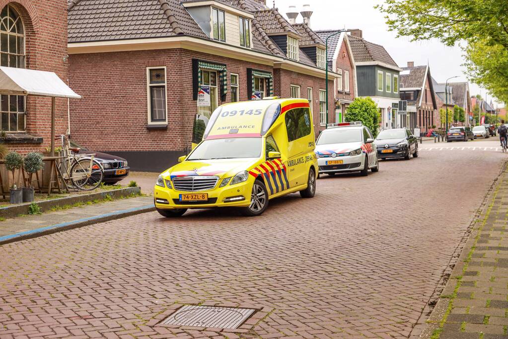 Fietsers in botsing met elkaar