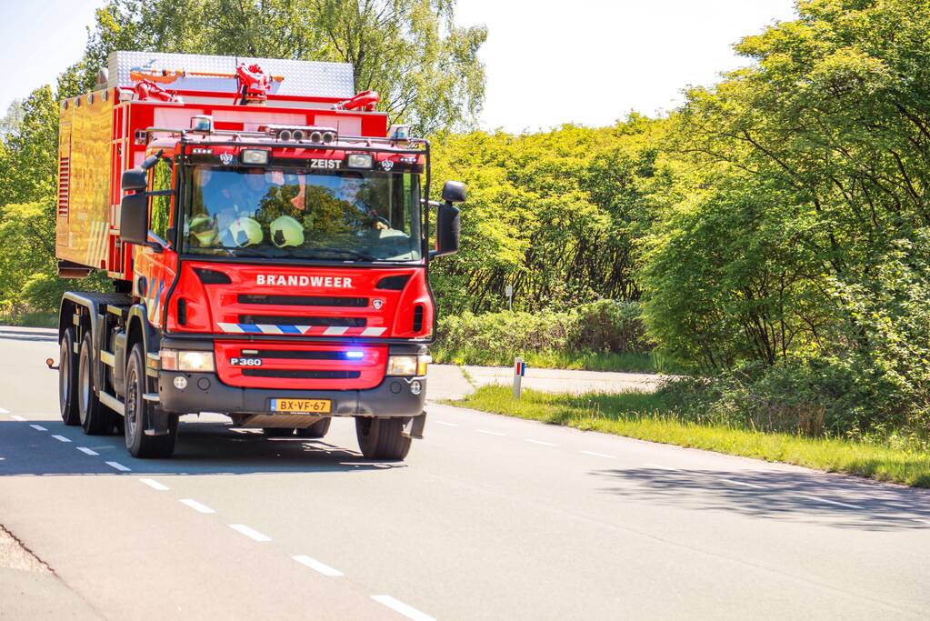 Bosbrand op militair oefenterrein