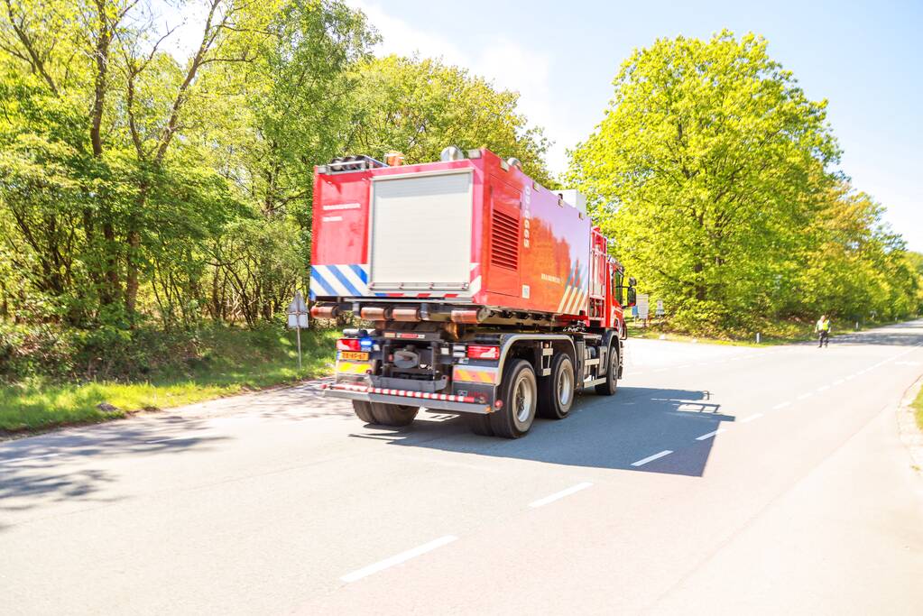 Bosbrand op militair oefenterrein