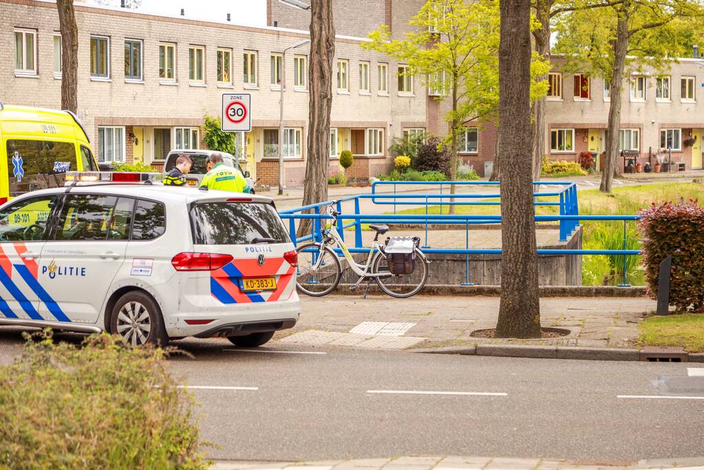 Gewonde fietsster op straat gevonden
