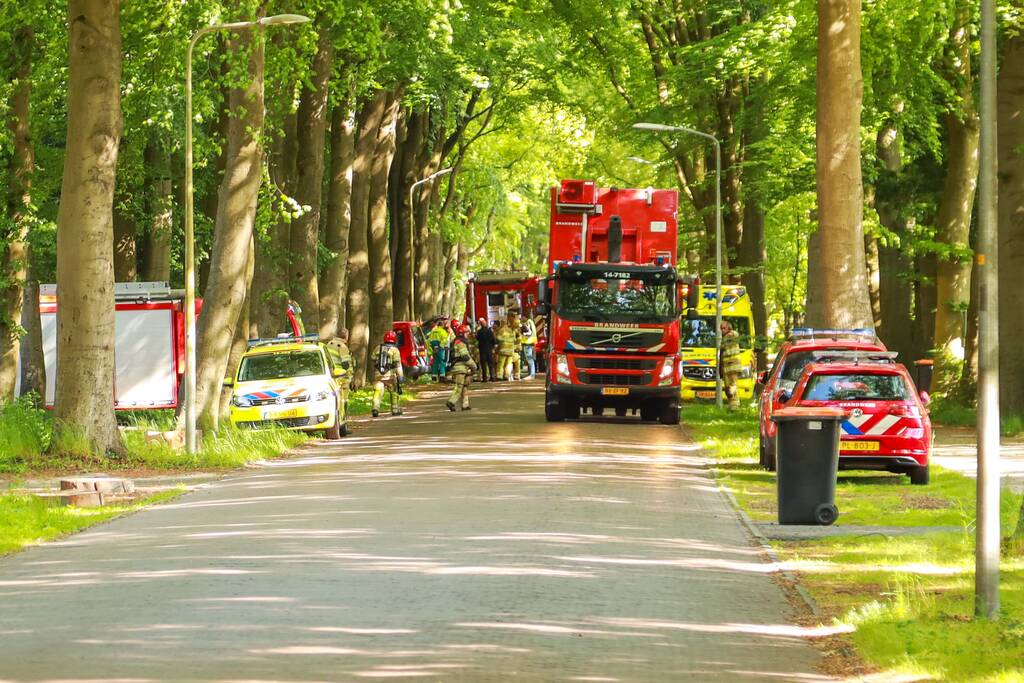 Gifwolk bij schoonmaken zwembad