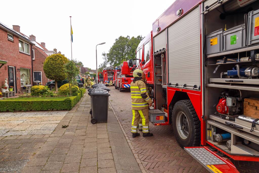Veel rook bij brand in woning