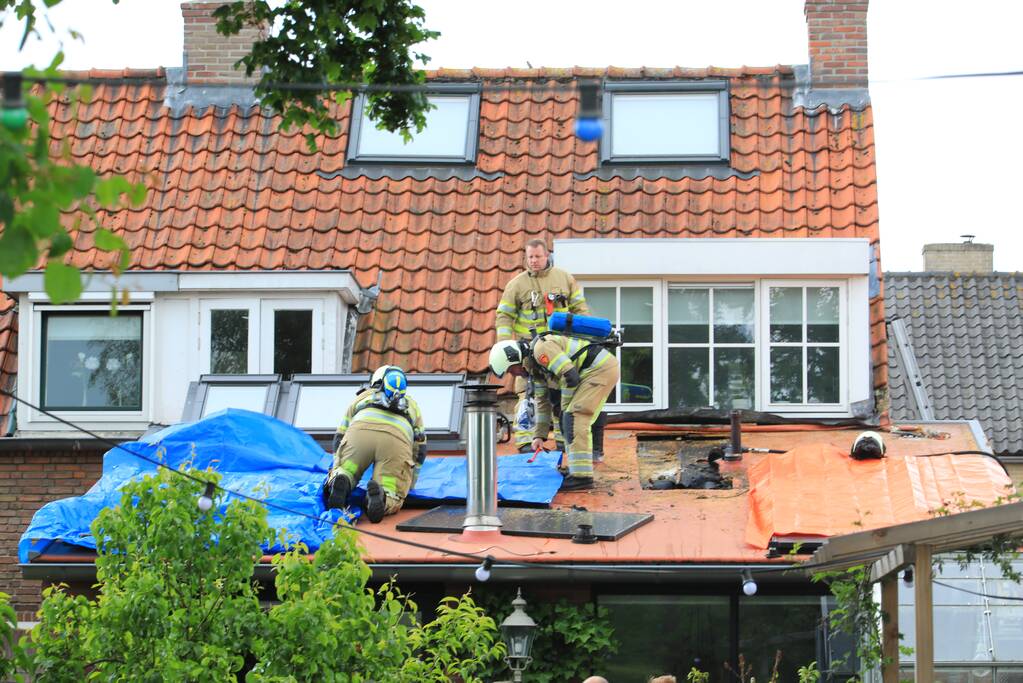 Veel rook bij brand in woning