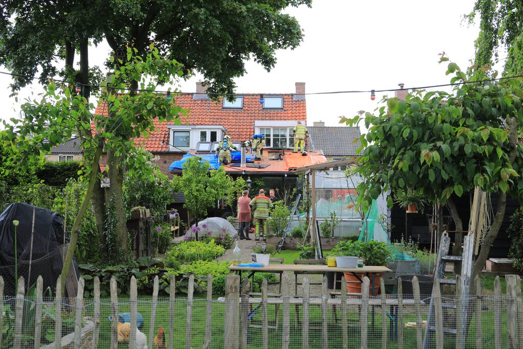 Veel rook bij brand in woning