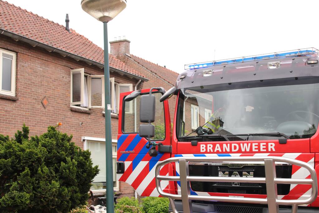 Kortsluiting veroorzaakt brand op bovenverdieping woning