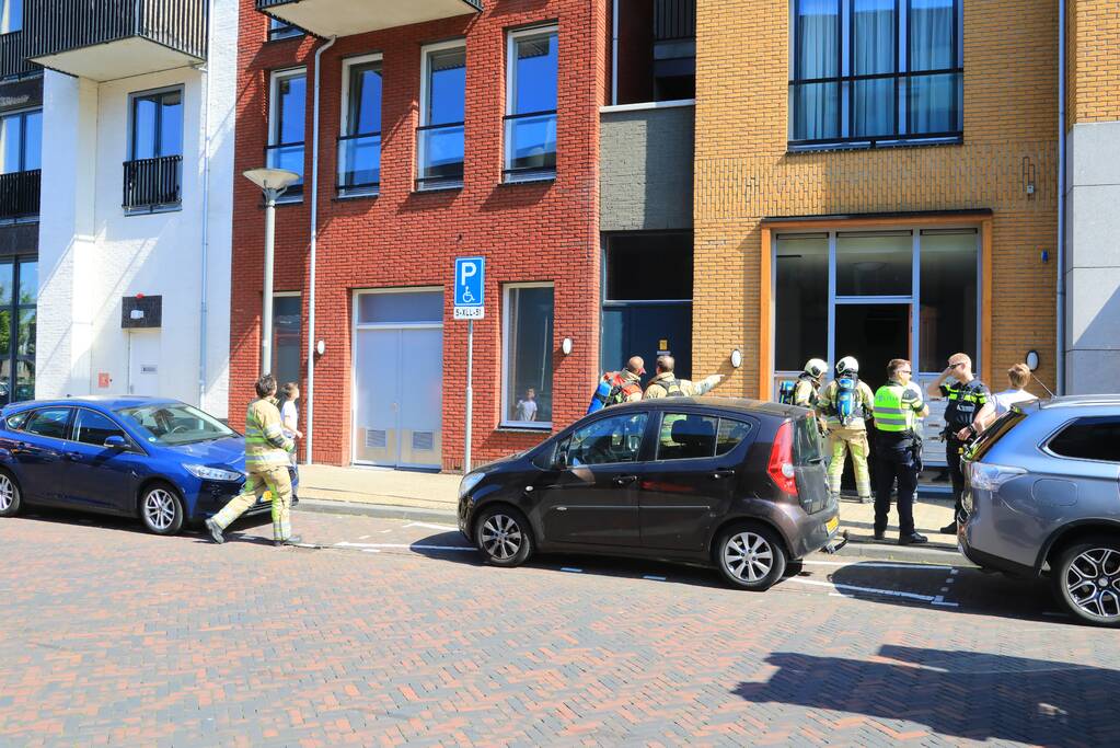 Brand op balkon appartementencomplex