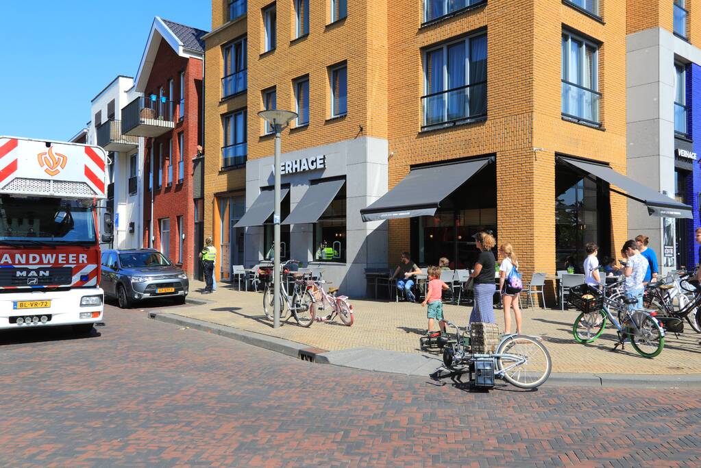 Brand op balkon appartementencomplex