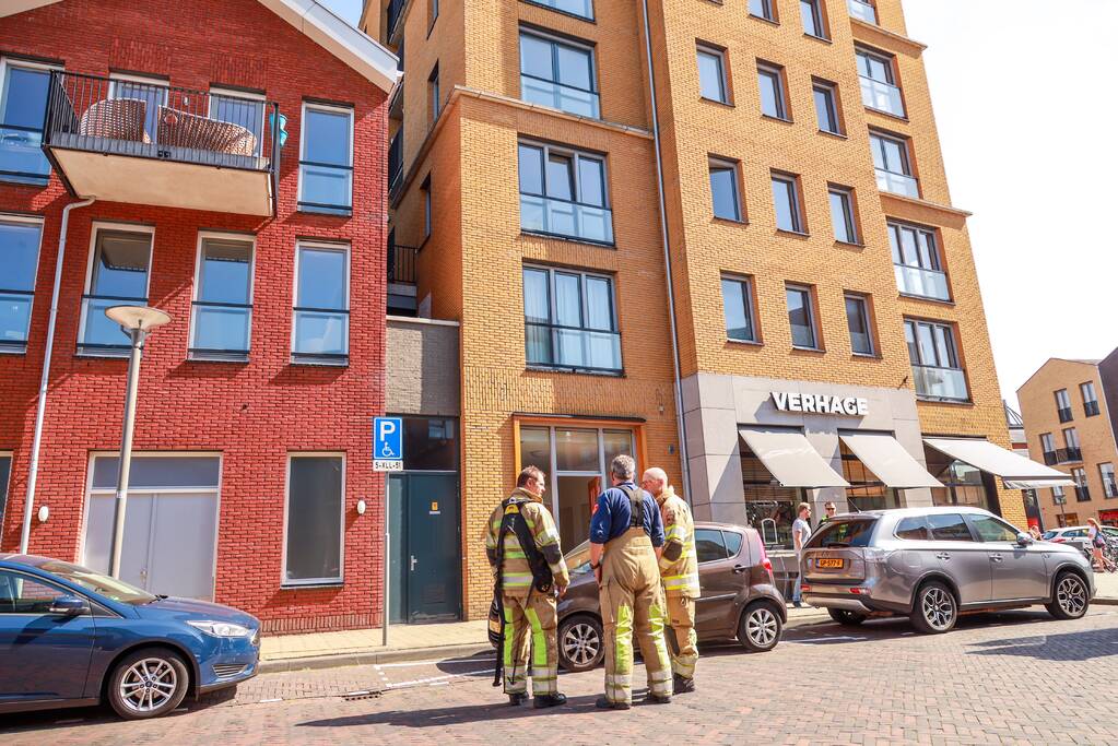 Brand op balkon appartementencomplex