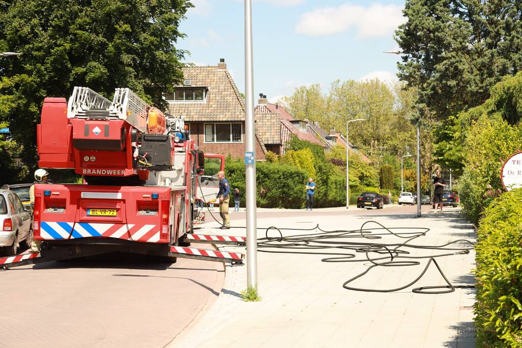 Brand op zolder