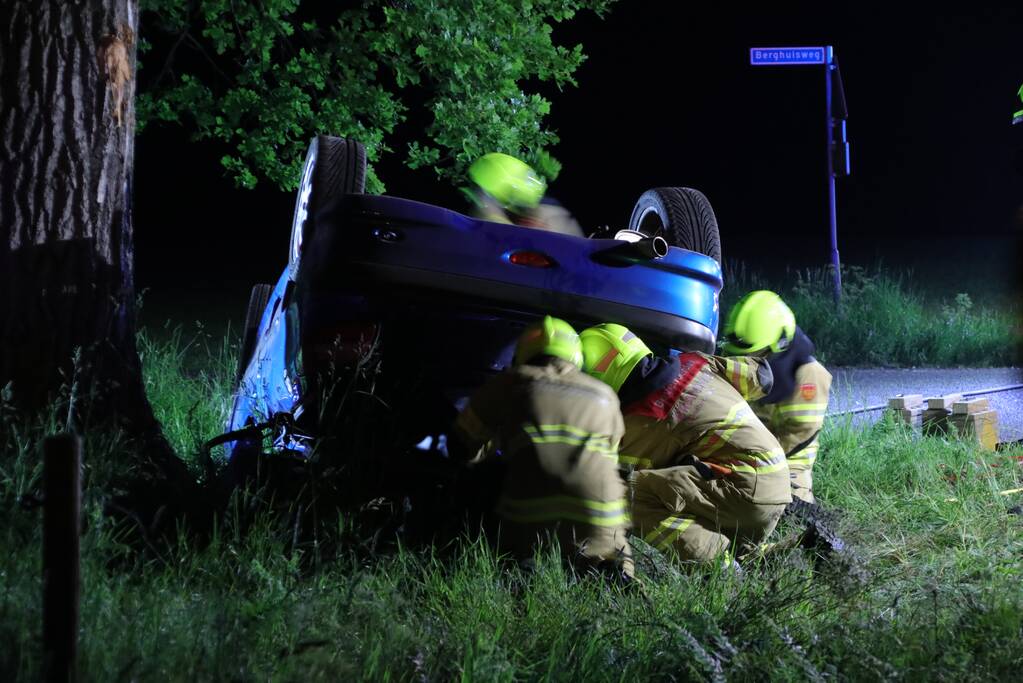 Zwaargewonde bij eenzijdige aanrijding