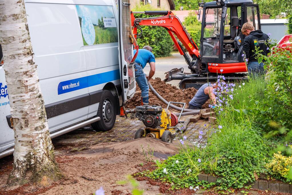 Waterleiding gesprongen
