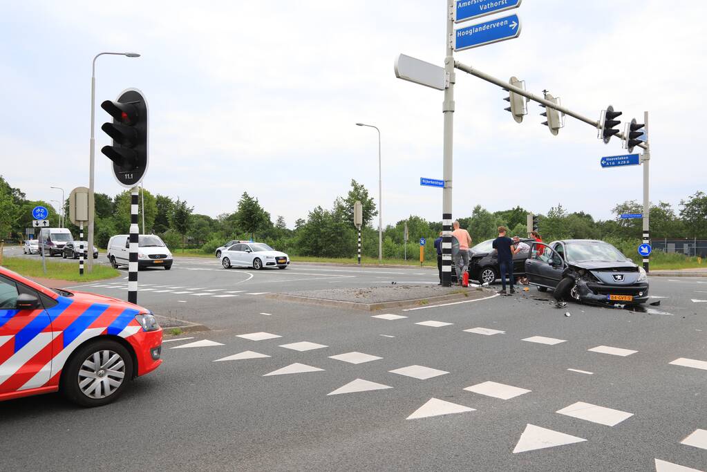 Gewonde bij ongeval op kruising