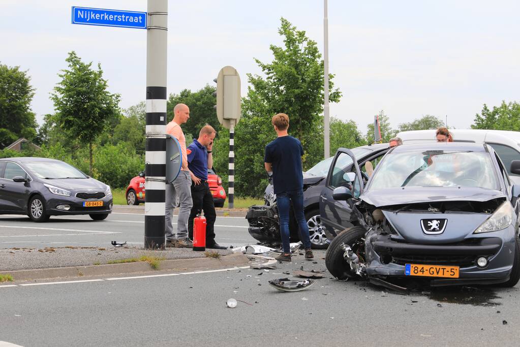 Gewonde bij ongeval op kruising