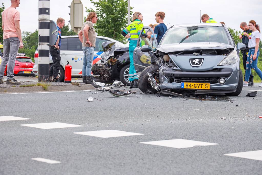 Gewonde bij ongeval op kruising
