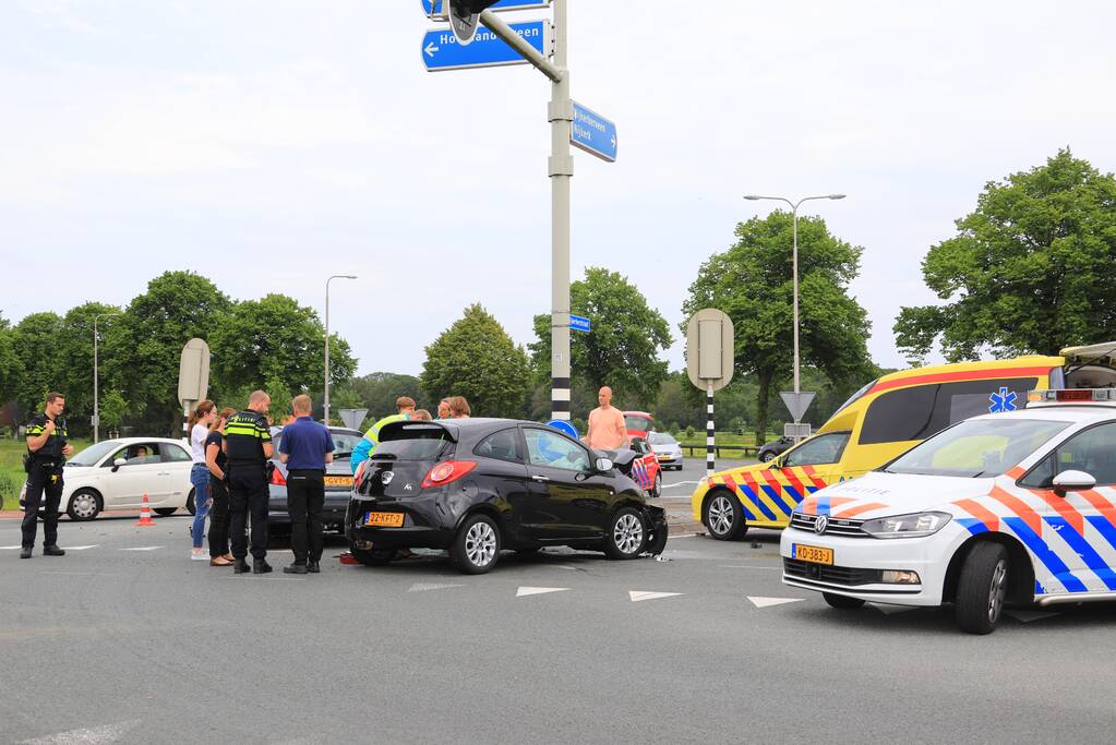 Gewonde bij ongeval op kruising