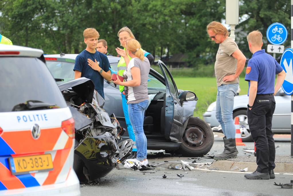 Gewonde bij ongeval op kruising