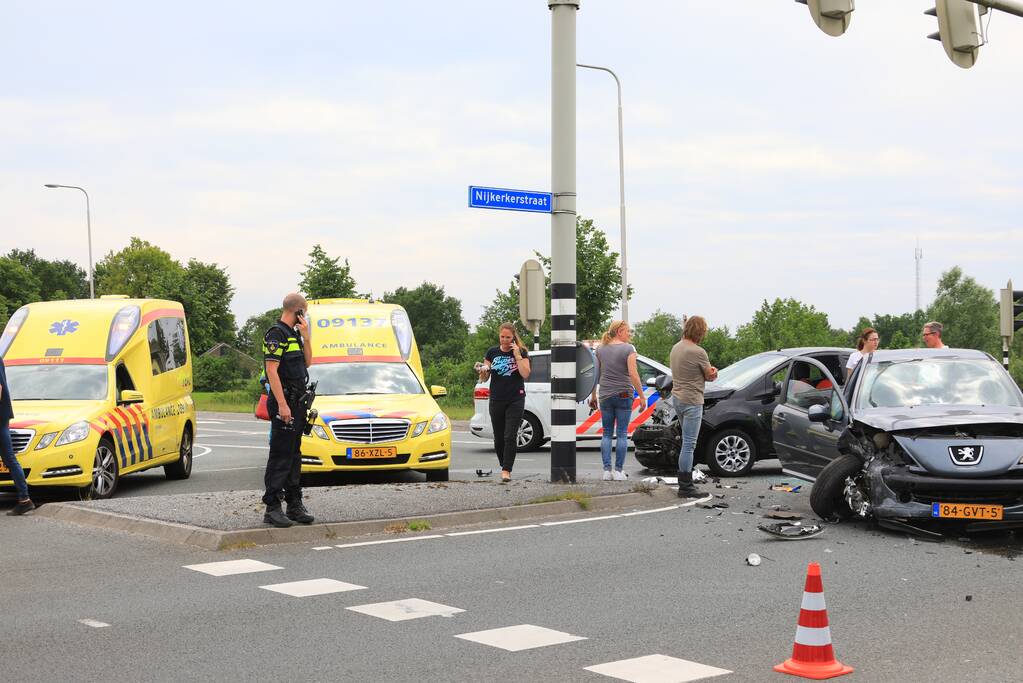 Gewonde bij ongeval op kruising